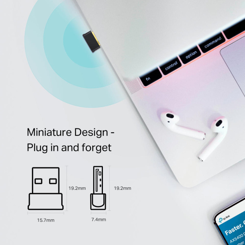 TP-Link Адаптер WiFi Archer T2UB nano AC600, USB, BT4.2