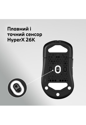 HyperX Миша Pulsefire SAGA PRO, RGB, USB-A/WL/BT, чорний