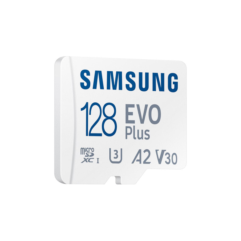 Samsung Карта пам'яті microSD 128GB C10 UHS-I R130MB/s Evo Plus + SD