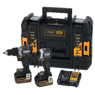 DeWALT Набір із двох акумуляторних інструментів DeWalt McLaren F1 TEAM LIMITED EDITION 18В XR дриль-шурупокрут DCD85 шурупокрут акумуляторний DCF85 акб 2х5А·год ЗП кейс 6.5кг