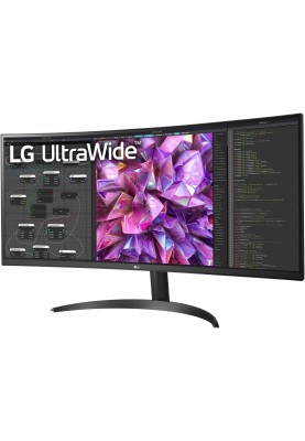 LG Монітор 34" 34WQ60C-B 2xHDMI, DP, Audio, IPS, 3440x1440, 21:9; sRGB 99%, CURVED, HDR10