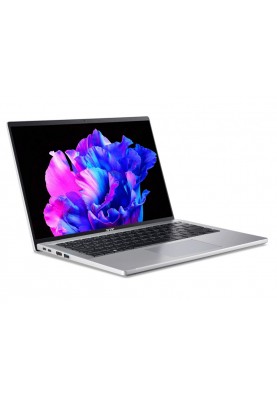 Acer Ноутбук Swift Go 14 SFG14-71 14" 2.8K OLED, Intel i7-1355U, 16GB, F512GB, UMA, Lin, сріблястий