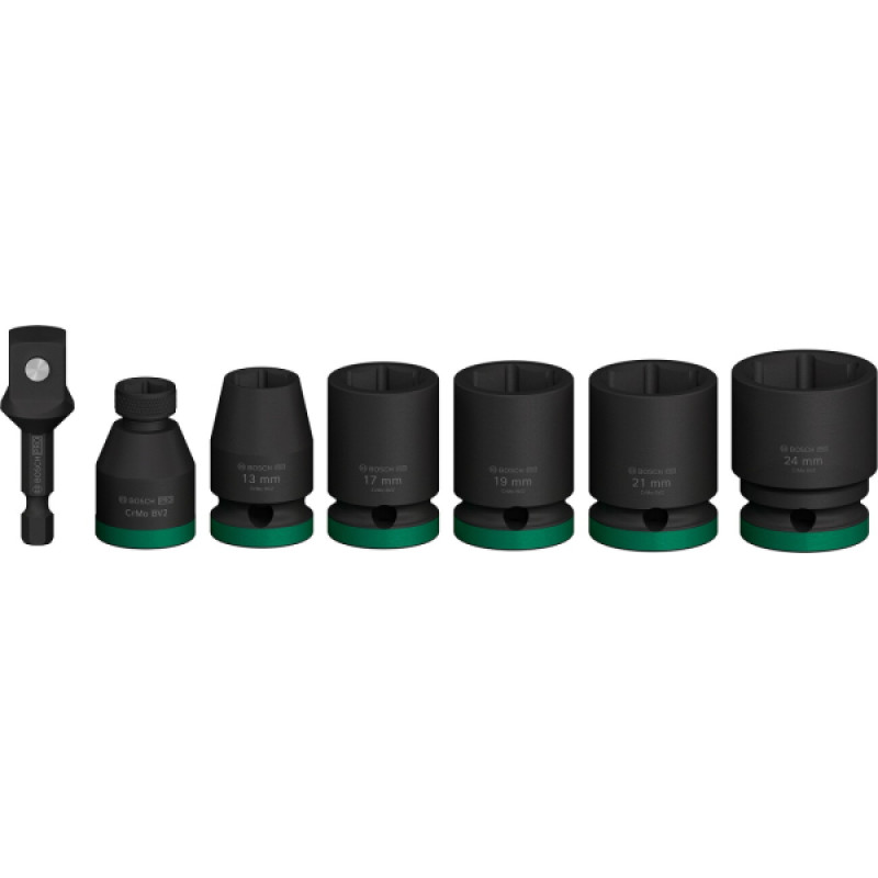 Bosch Набір ударних торцевих головок Professional Standart 7шт 1/2" з адаптером