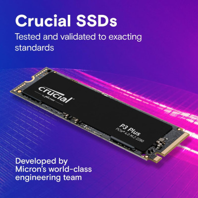 Crucial Накопичувач SSD Crucial M.2 2TB PCIe 4.0 P3 Plus