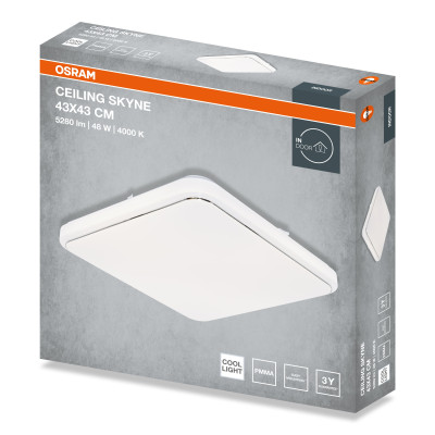 Osram "Світильник накладний CEILING SKYNE 430мм Square 48Вт 4000K OSRAM" Osram "Світильник накладний CEILING SKYNE 430мм Square 48Вт 4000K OSRAM"