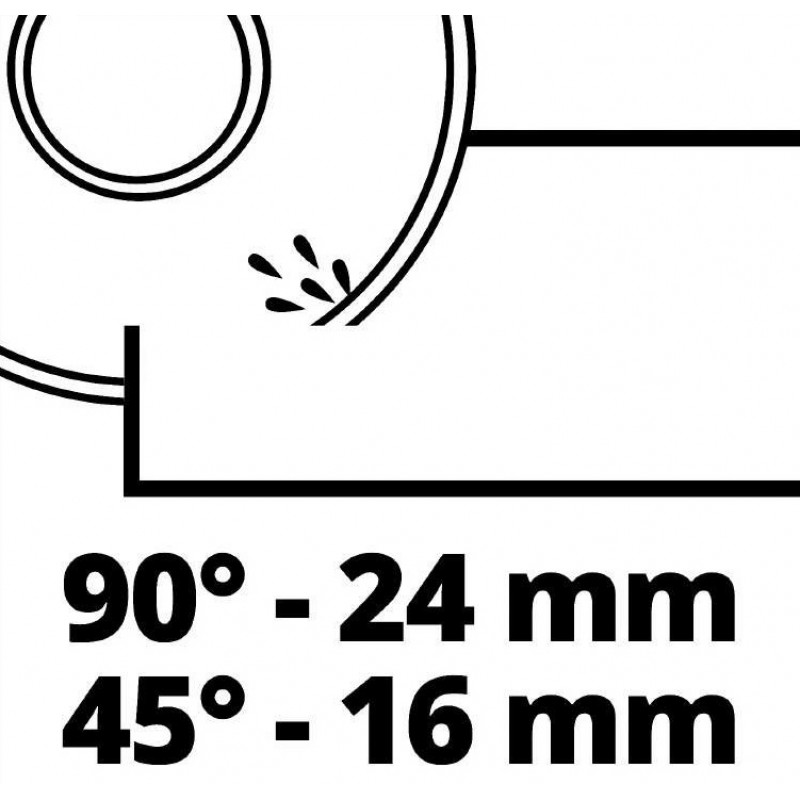 Einhell Плиткоріз акум TE-TC 18/115 Li - Solo, 18В, PXC, 3800 об/хв, диск 115х22.2 мм, різ 24 мм