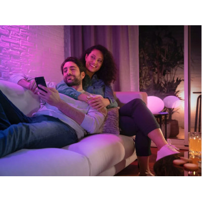 Philips Hue Лампа розумна GU10, 5.7W(50Вт), 2000K-6500K, RGB, ZigBee, Bluetooth, димування, 2шт