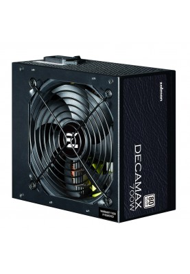 Zalman Блок живлення Decamax (700W) 85%, 80 Plus, 120мм, 1xMB 24pin(20+4), 1xCPU 8pin(4+4), 3xMolex, 6xSATA, 4xPCIe 8pin(6+2)