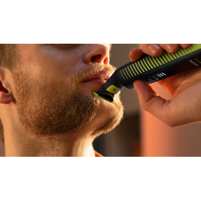 Philips Бритва електр. OneBlade Pro, Li-Ion, сух.+волог., індикатор заряду, чорний