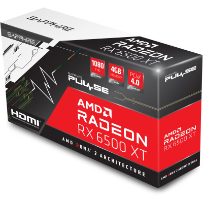 SAPPHIRE Відеокарта Radeon RX 6500 XT 4GB GDDR6 PULSE GAMING OC