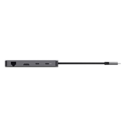 Trust Адаптер Trust Dalyx 8in1 USB-C> 1xUSB-А 3.2/USB-A 2.0/2xUSB-С/HDMI/Ehernet/SD/microSD, Алюміній, 0.15м, Сірий Trust Адаптер Trust Dalyx 8in1 USB-C> 1xUSB-А 3.2/USB-A 2.0/2xUSB-С/HDMI/Ehernet/SD/microSD, Алюміній, 0.15м, Сірий