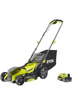Ryobi Газонокосилка аккумуляторная ONE+ HP RY18LMX33A-150 18В акб 1х5А·год 33см 30л 25-90мм 9.3кг