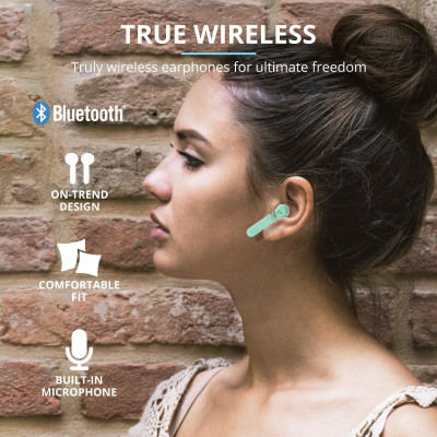 Trust Навушники Primo Touch True Wireless Mic Mint