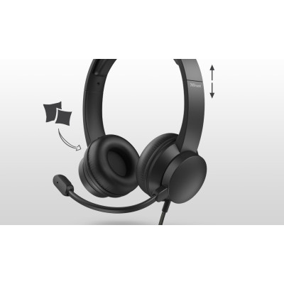 Trust Rydo On-Ear USB Black