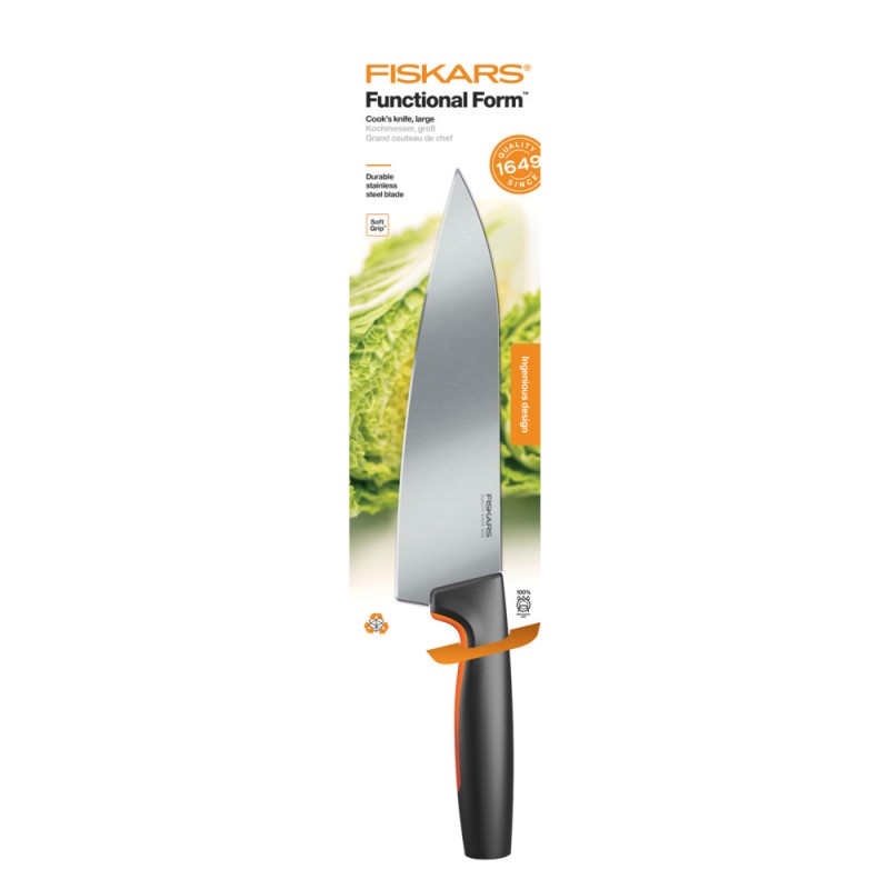 Fiskars Кухонний ніж кухарський великий Fiskars Functional Form, 19.9 см