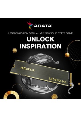 ADATA Твердотільний накопичувач SSD M.2 NVMe PCIe 4.0 x4 1TB 2280 3D TLC Legend 840