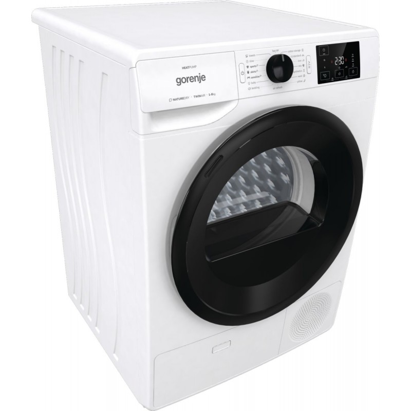 Gorenje Сушильна машина тепловий насос, 8кг, A+++, 60см, дисплей, білий