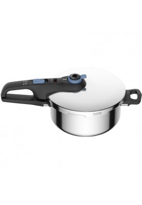 Tefal Скороварка Secure Trendy, 4л, з паровим кошиком, нержавіюча сталь, пластик