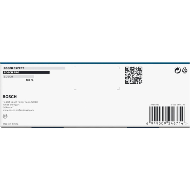 Bosch Набір ударних торцевих головок Professional Deep 9шт 1/4" 50мм
