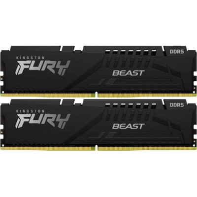 Kingston Пам'ять ПК DDR5 64GB KIT (32GBx2) 5600 FURY Beast