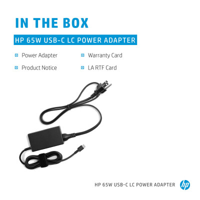 HP Адаптер HP 65W USB-C LC Power Adapter HP Адаптер HP 65W USB-C LC Power Adapter