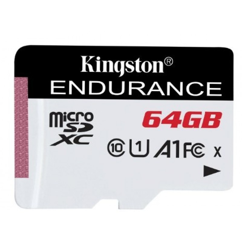 Kingston High Endurance microSD[Карта пам'яті microSD 64GB C10 UHS-I R90/W45MB/s High Endurance]