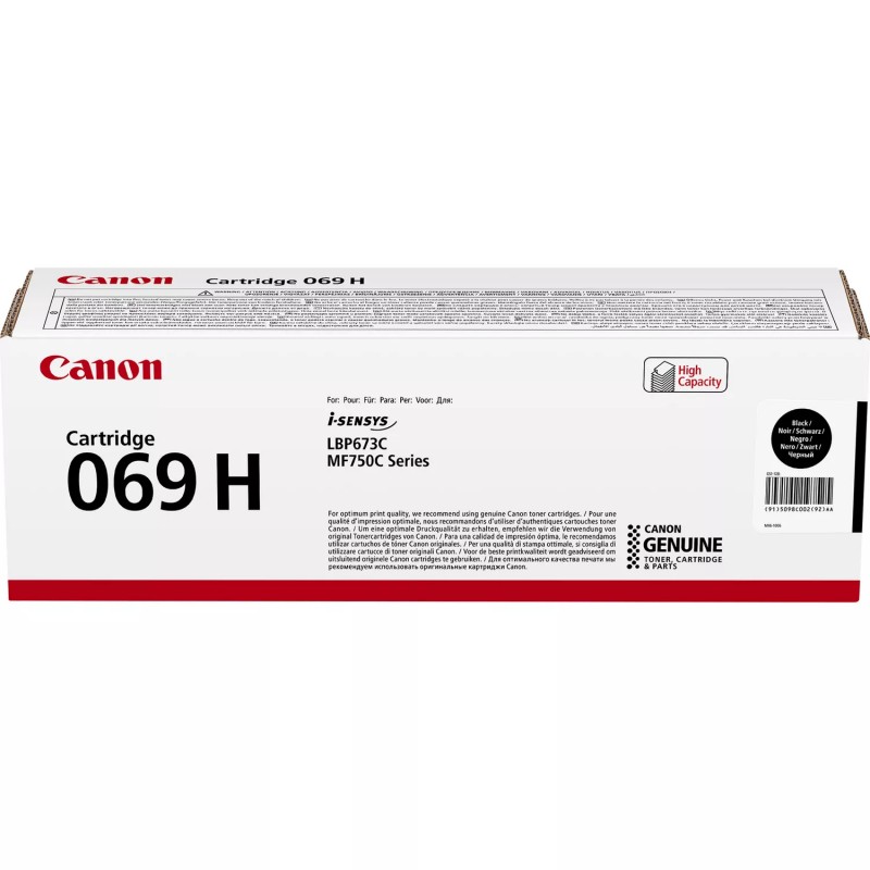 Canon Картридж 069H MF752Cdw/MF754Cdw/LBP673Cdw Black (7600 стор.)