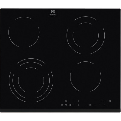 Electrolux Варильна поверхня електрична склокерамічна, 60см, чорний
