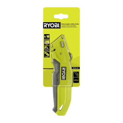 Ryobi Ніж висувний RHCKF-1, трапецієподібне лезо, корпус алюміній