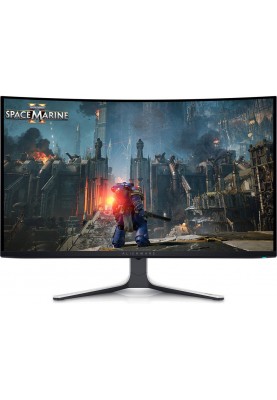 Dell Монітор 31.6" AW3225QF 2xHDMI, DP, USB, QD-OLED, 3840x2160, 240Hz, 0.03ms, DCI-P3 99%, CURVED, G-SYNC, FreeSync, Pivot, HDR TrueBlack 4