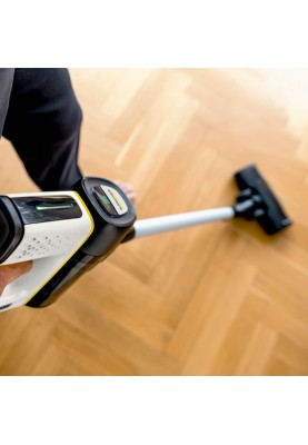 Karcher Пилосос безпровідний VC 7 Cordless yourMax, 350Вт, конт пилок -0.8л, автон. робота до 60хв, вага-2.57кг, HEPA 12, білий