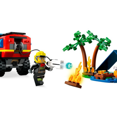 LEGO Конструктор City Пожежний позашляховик із рятувальною лодкою