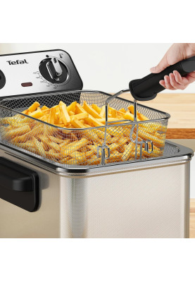 Tefal Фритюрниця Filtra Pro, 2400Вт, ємність-3л, механічне керув., від 150°C до 190°C нержавіюча сталь, чорний