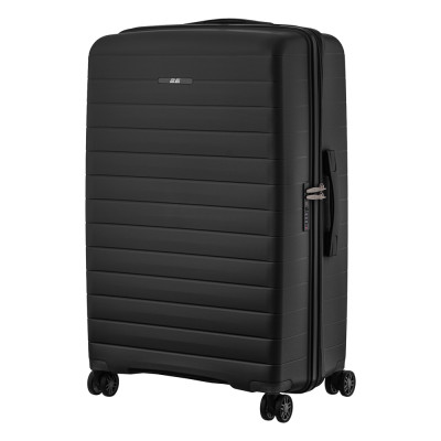 2E Валіза, Aero, поліпропілен, велика, 99/119 л, TSA, 4 колеса, EXP, чорна 2E Валіза, Aero, поліпропілен, велика, 99/119 л, TSA, 4 колеса, EXP, чорна