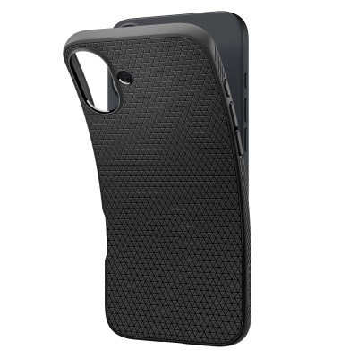 Spigen Чохол для iPhone 16 Plus, Liquid Air, Matte Black