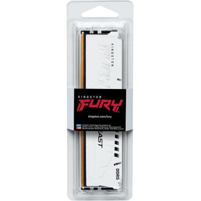 Kingston Пам'ять ПК Kingston DDR5 16GB 6400 FURY Beast EXPO Білий