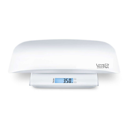 Beurer Ваги Beurer підлогові для тварин, 100кг, підсвіч., дисплея, 2хААА, пластик, білий