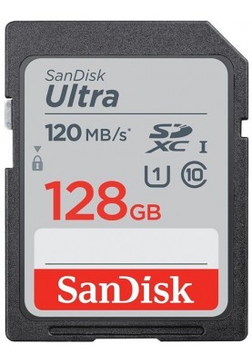 SanDisk Карта пам'яті SD 128GB C10 UHS-I R140MB/s Ultra