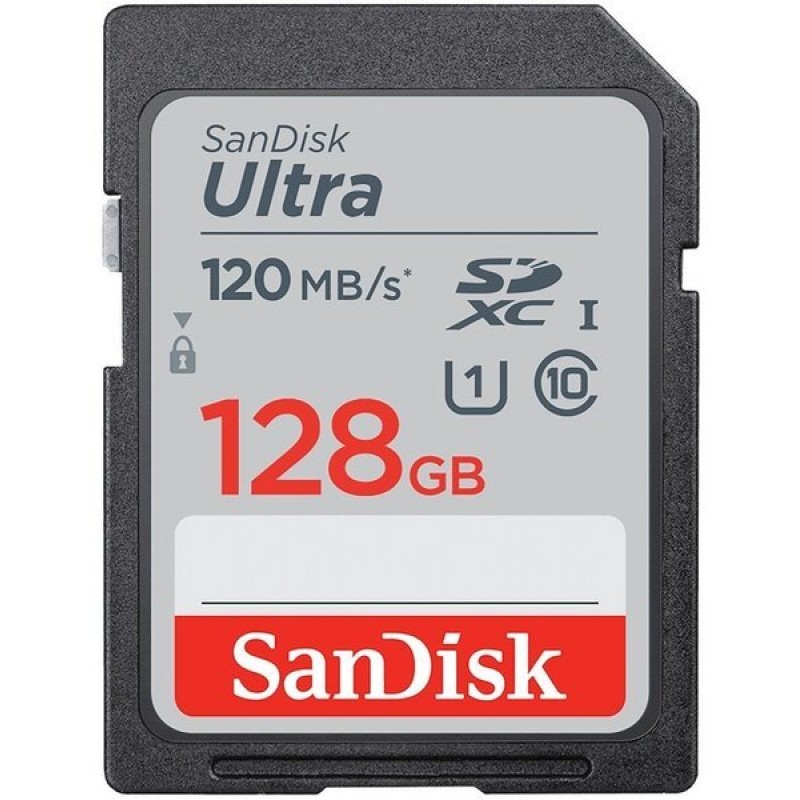 SanDisk Карта пам'яті SD 128GB C10 UHS-I R140MB/s Ultra