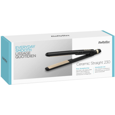 BaByliss Випрямляч, темп.режимів-2, 200-230С, кераміка, турмалін , чорний BaByliss Випрямляч, темп.режимів-2, 200-230С, кераміка, турмалін , чорний