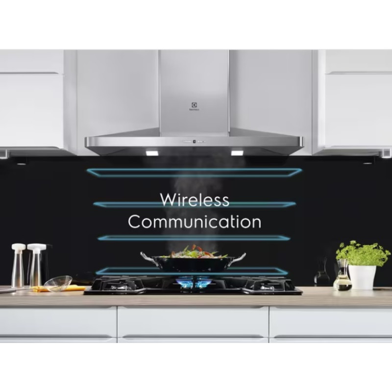 Electrolux Варильна поверхня індукційна, 60см, датчик кипіння, Hob2Hood, чорний