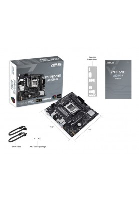 ASUS Материнcька плата PRIME A620M-K sAM5 A620 2xDDR5 HDMI D-Sub mATX