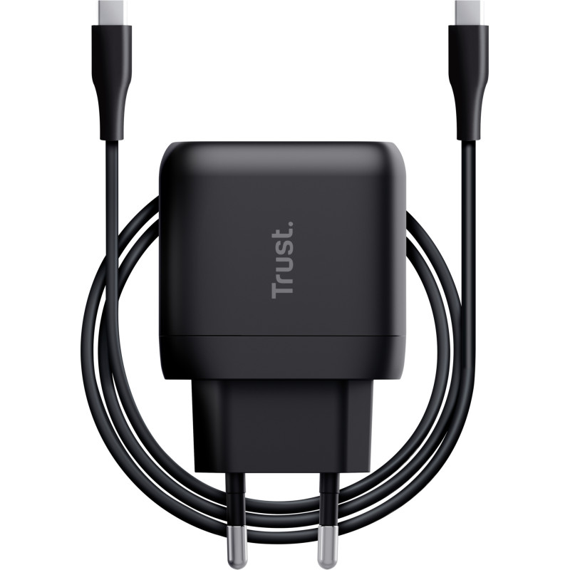 Trust Зарядний пристрій мережевий Maxo 45Вт, USB-C PD, чорний