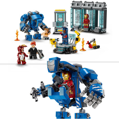 LEGO Конструктор Super Heroes Лабораторія Залізної Людини: зал обладунків
