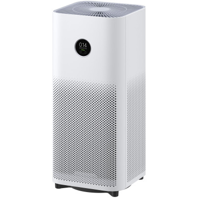 XIAOMI Очисник повітря Smart Air Purifier 4, 48м2, 400м3/рік, HEPA +вугільний фільтр, іонізація, дисплей, білий