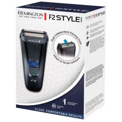 Remington Бритва електр. сіткова F2 STYLE SERIES, бритв.головок-2, сух, тример, чорний