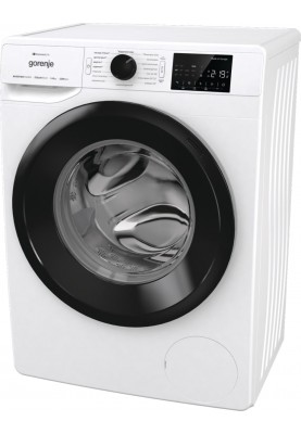 Gorenje Пральна машина фронтальна, 8кг, 1200, A+++, 55см, дисплей, інвертор, пара, Wi-Fi, білий