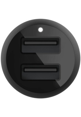 Belkin Автомобільний ЗП Car Charger 24W Dual USB-A, USB-A - MicroUSB, 1m, black