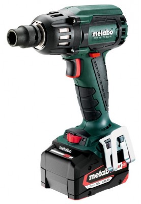 Metabo Гайковерт ударний SSW 18 LTX 400 BL, акумуляторний, Li-Power, 18В 2*4Ач