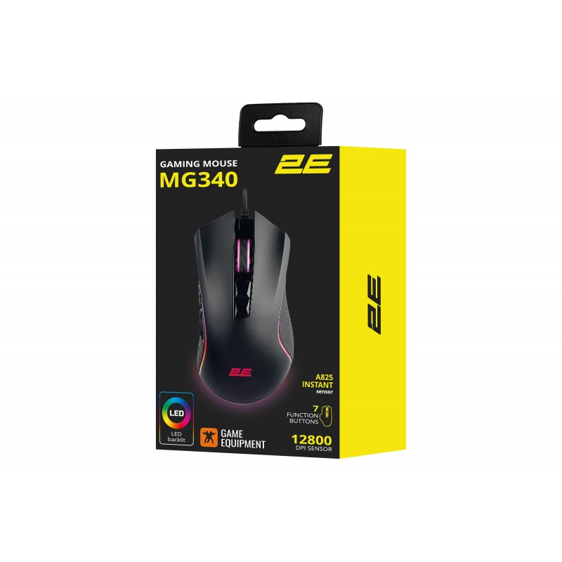 2E Gaming Миша MG340 RGB USB Black